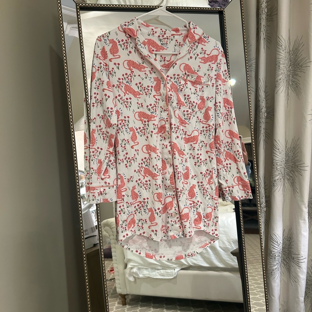 Roller Rabbit Cheetah Garden nightshirt